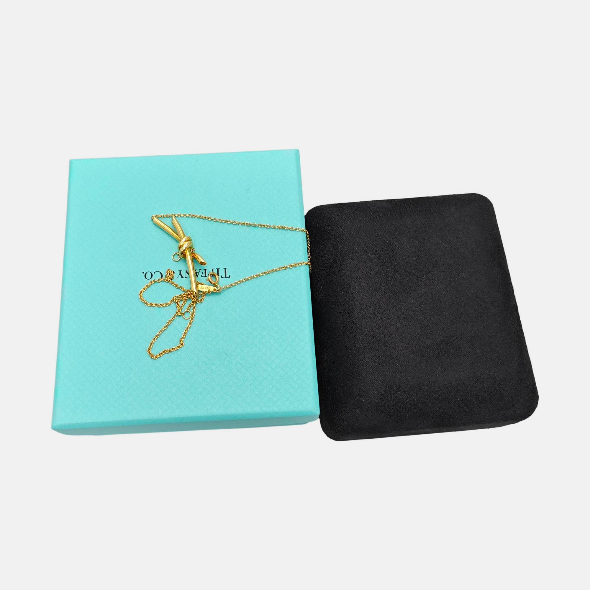 Tiffany Knot 18k Gold Necklace