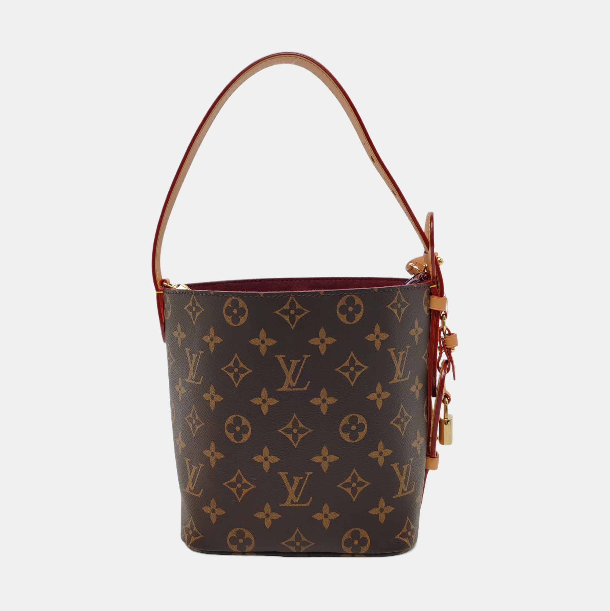 ALL IN BB Monogram Coated Canvas Brown