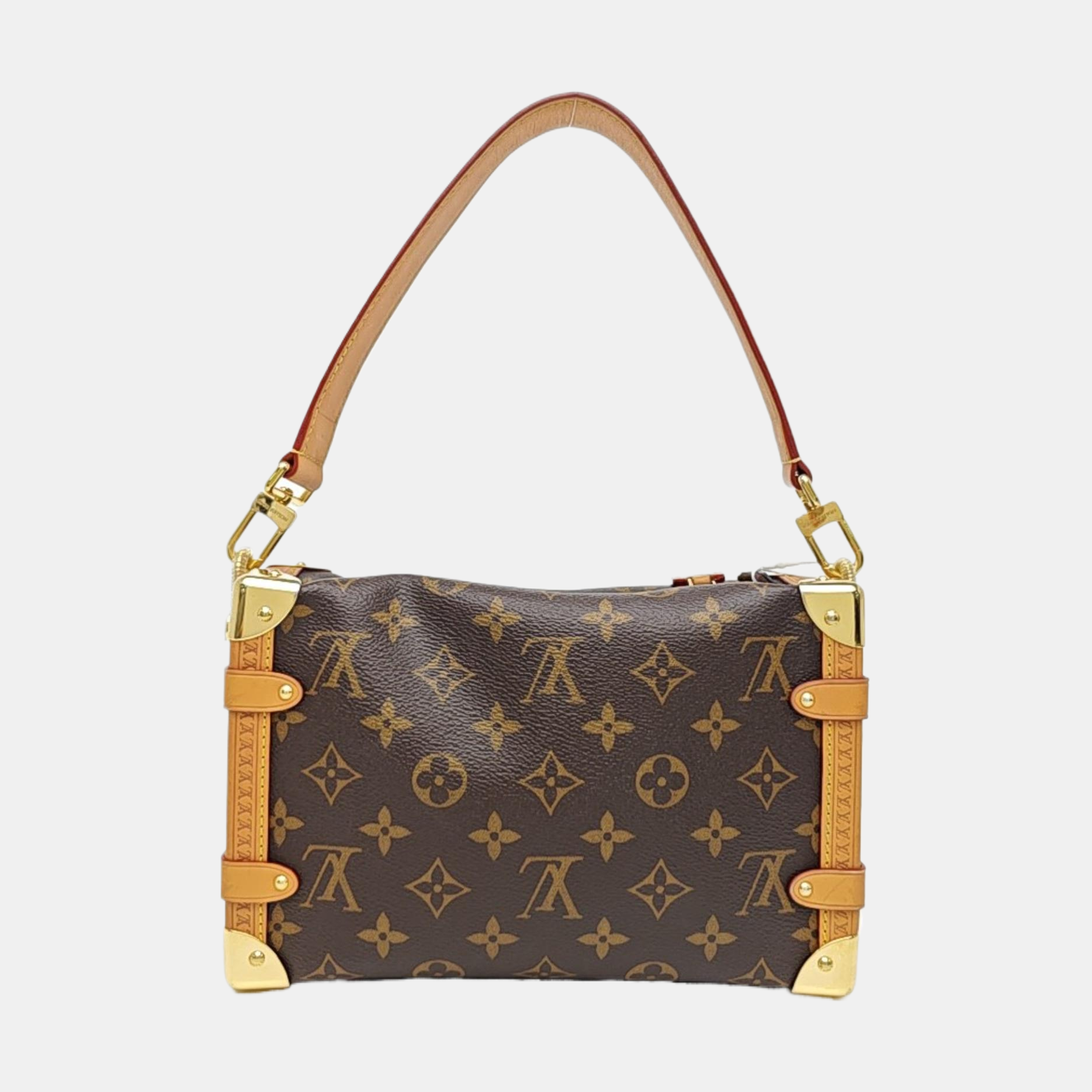 SIDE TRUNK MM Monogram Coated Canvas Brown