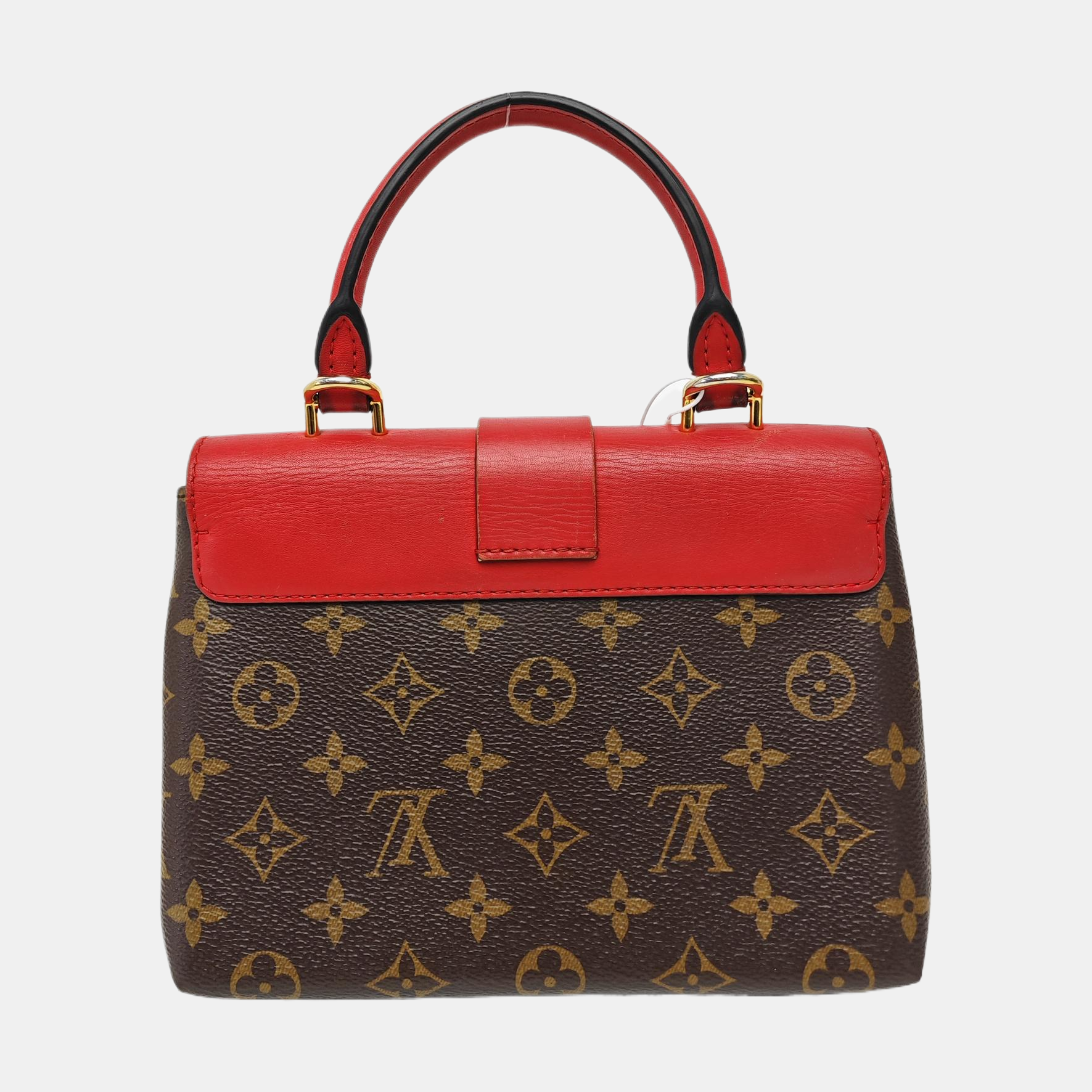 LOCKY BB Monogram Coated Canvas Red