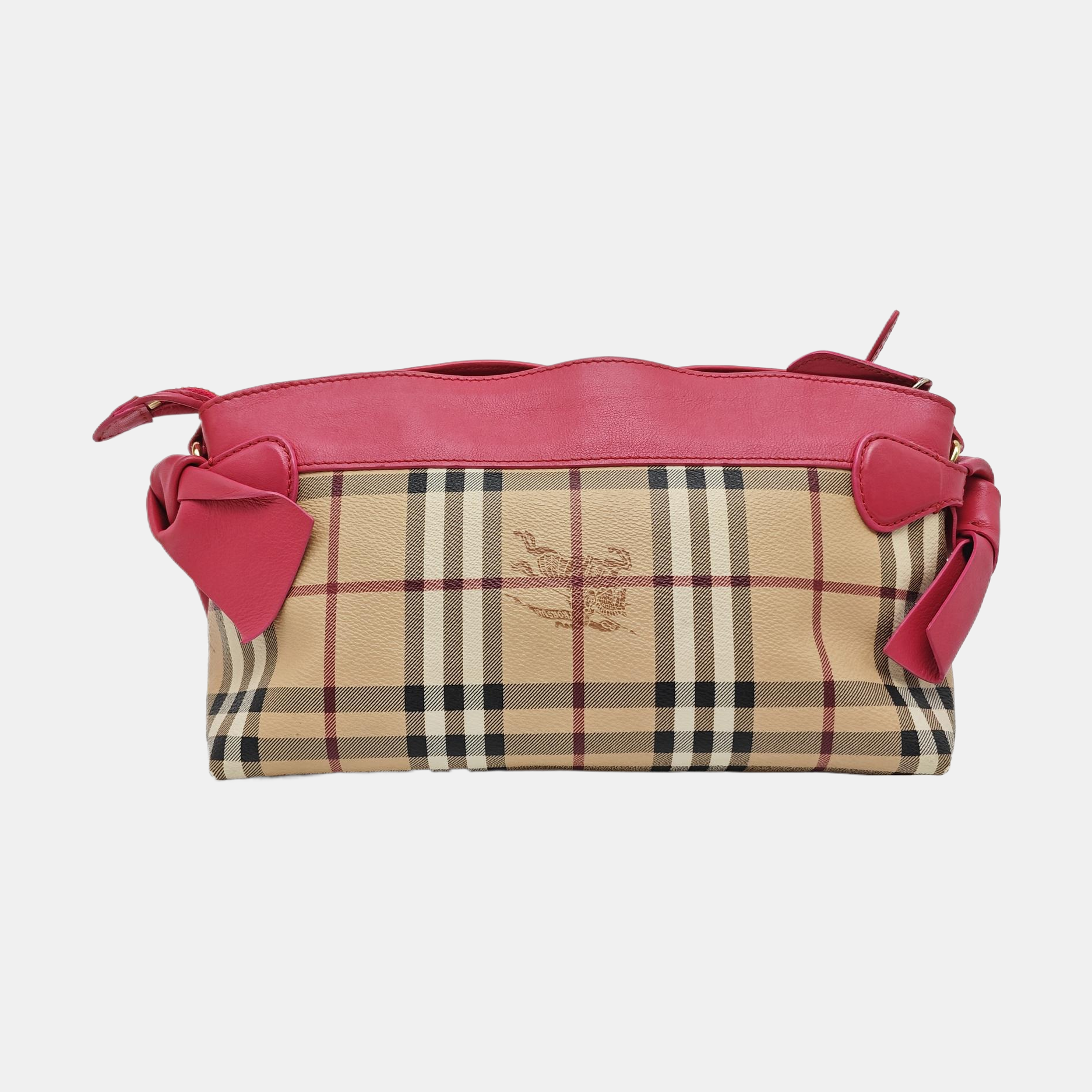 Coated Canvas Crossbody Bag Beige
