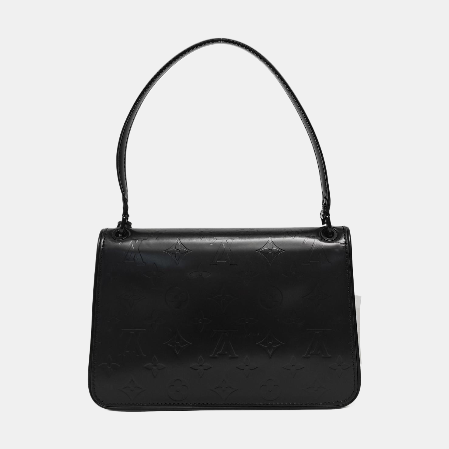 Calfskin Top Handle Bag Black