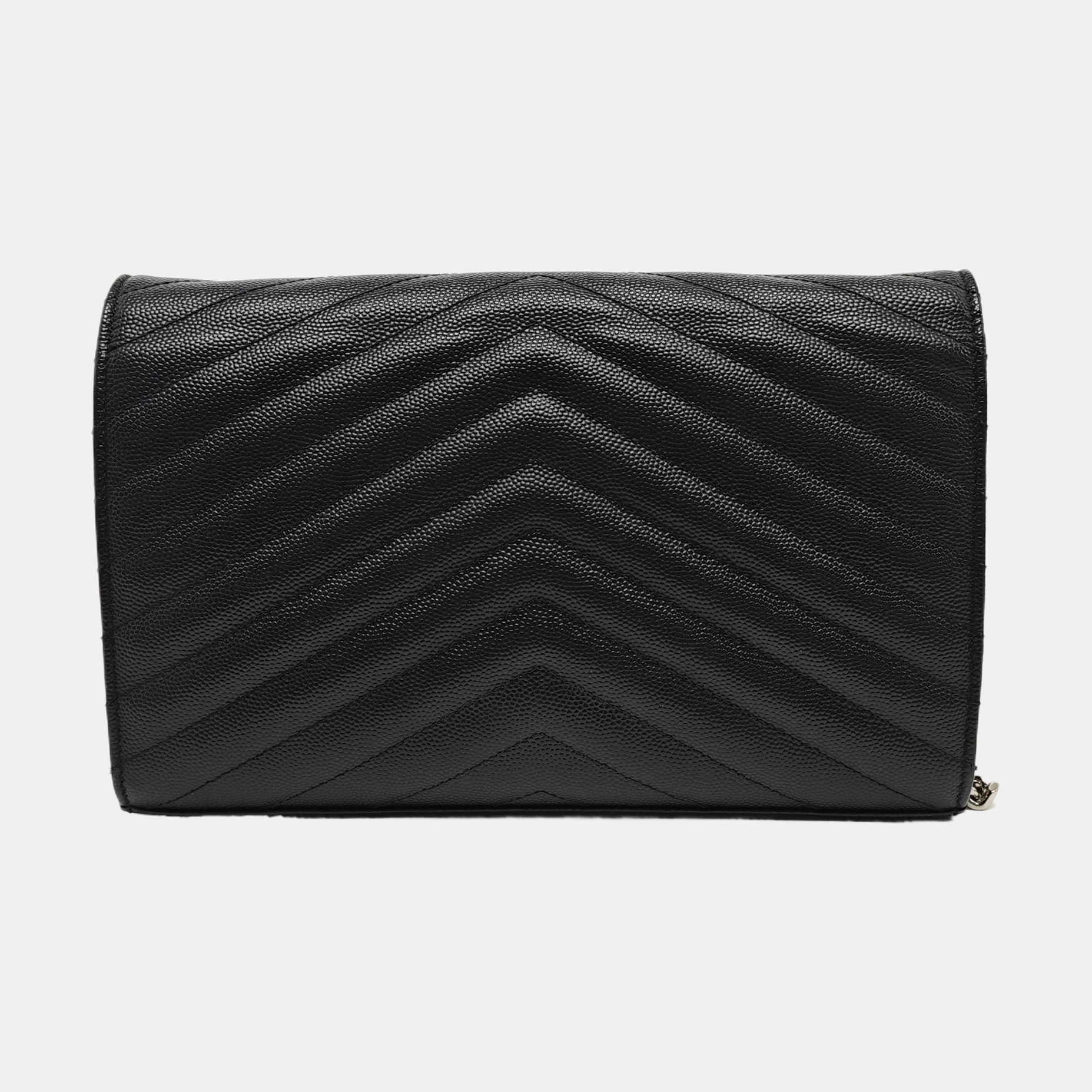 MONOGRAM Medium Chevron, Quilted Calfskin Black