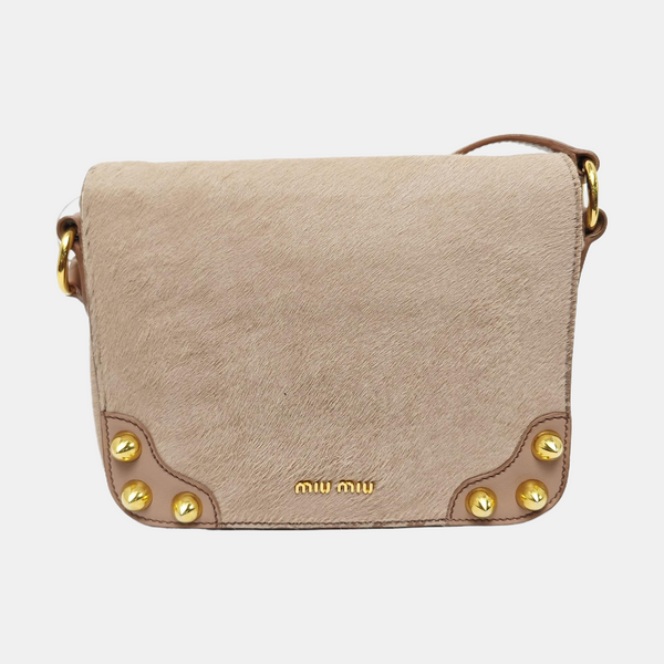 Fur Shoulder Bag Pink