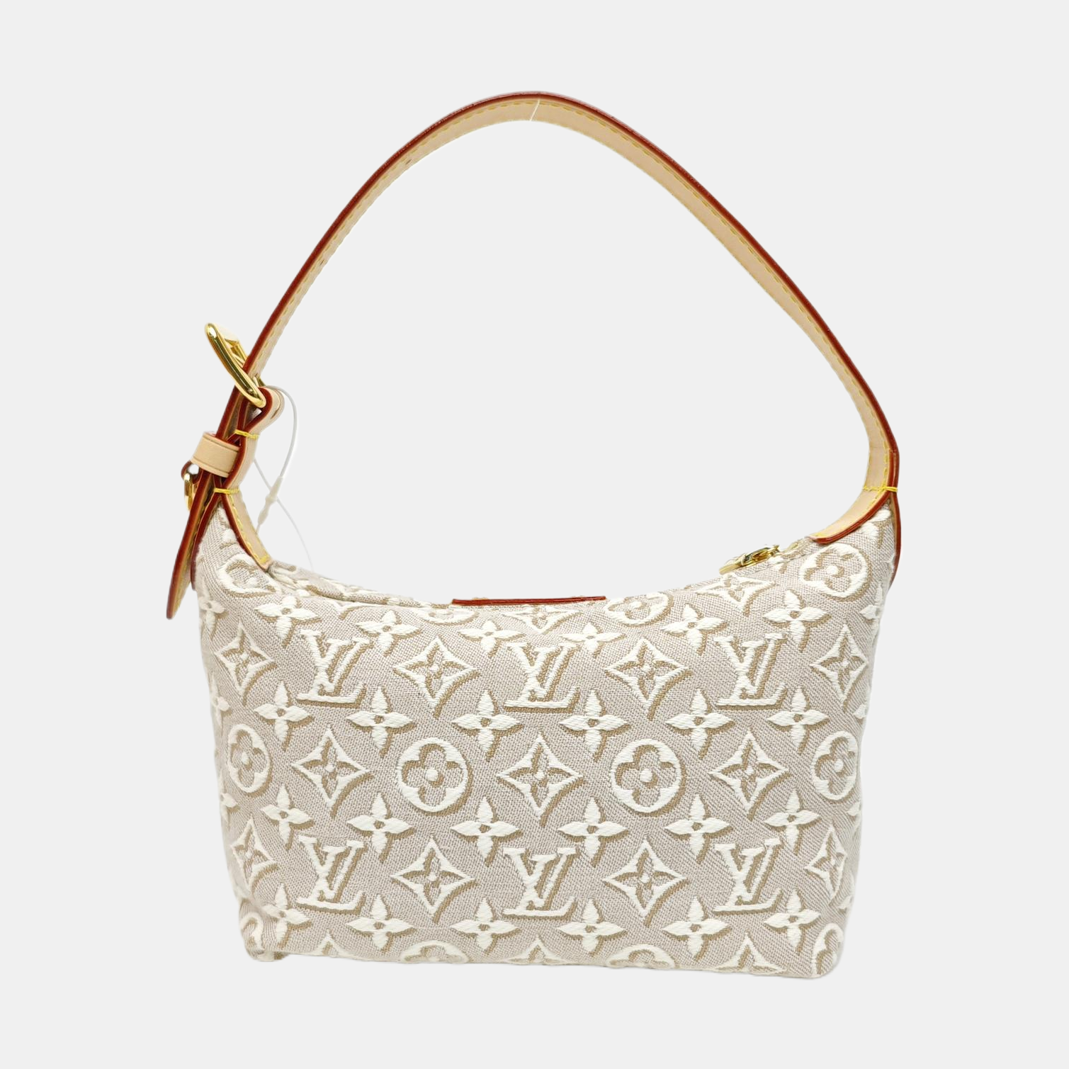 Monogram Fabric Top Handle Bag Gray