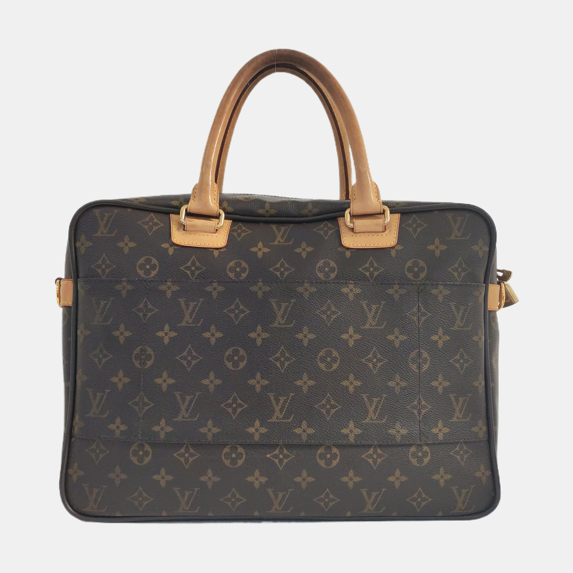 ICARE Monogram Coated Canvas Brown