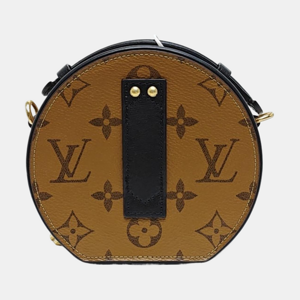 BOITE CHAPEAU Mini Monogram Coated Canvas Brown