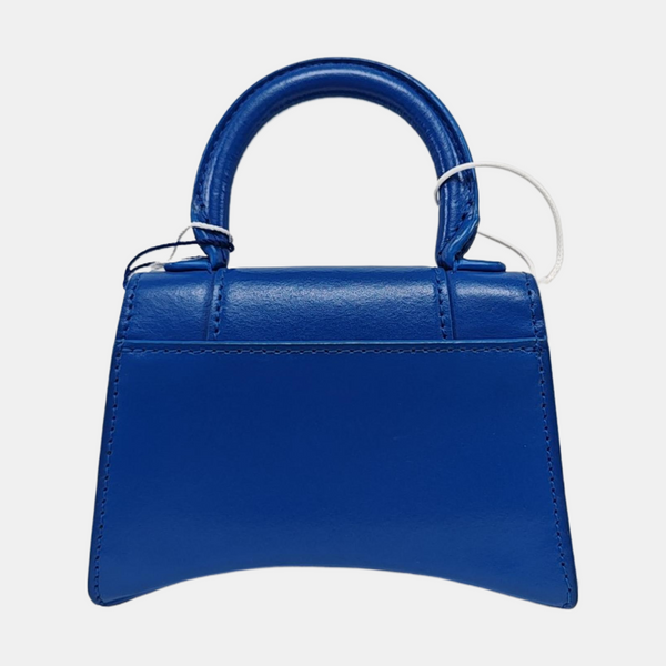 Authenticated pre-owned  Hourglass Mini Calfskin Blue - Shoulder Bag at Looply