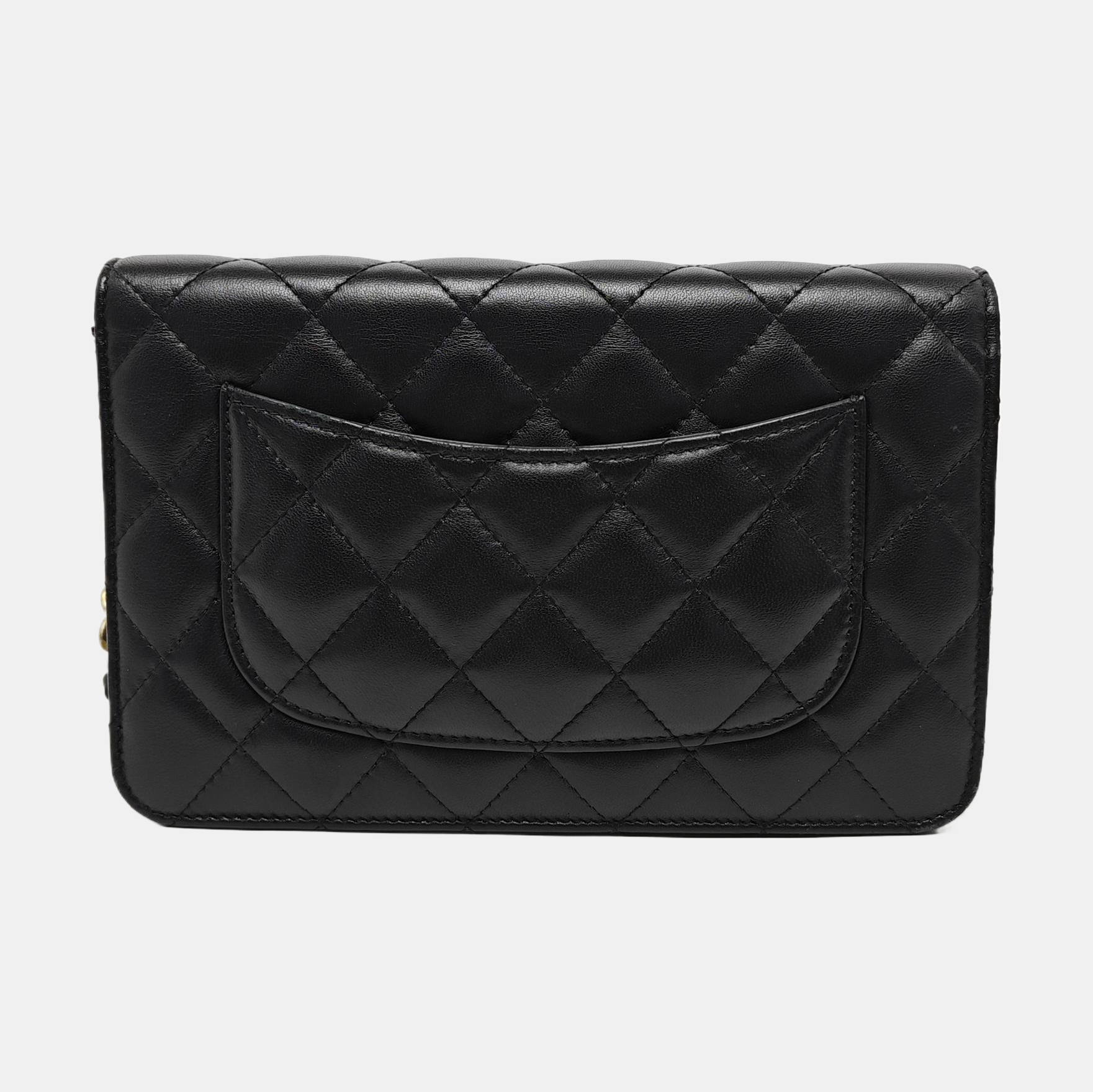 WOC Quilted Lambskin Black