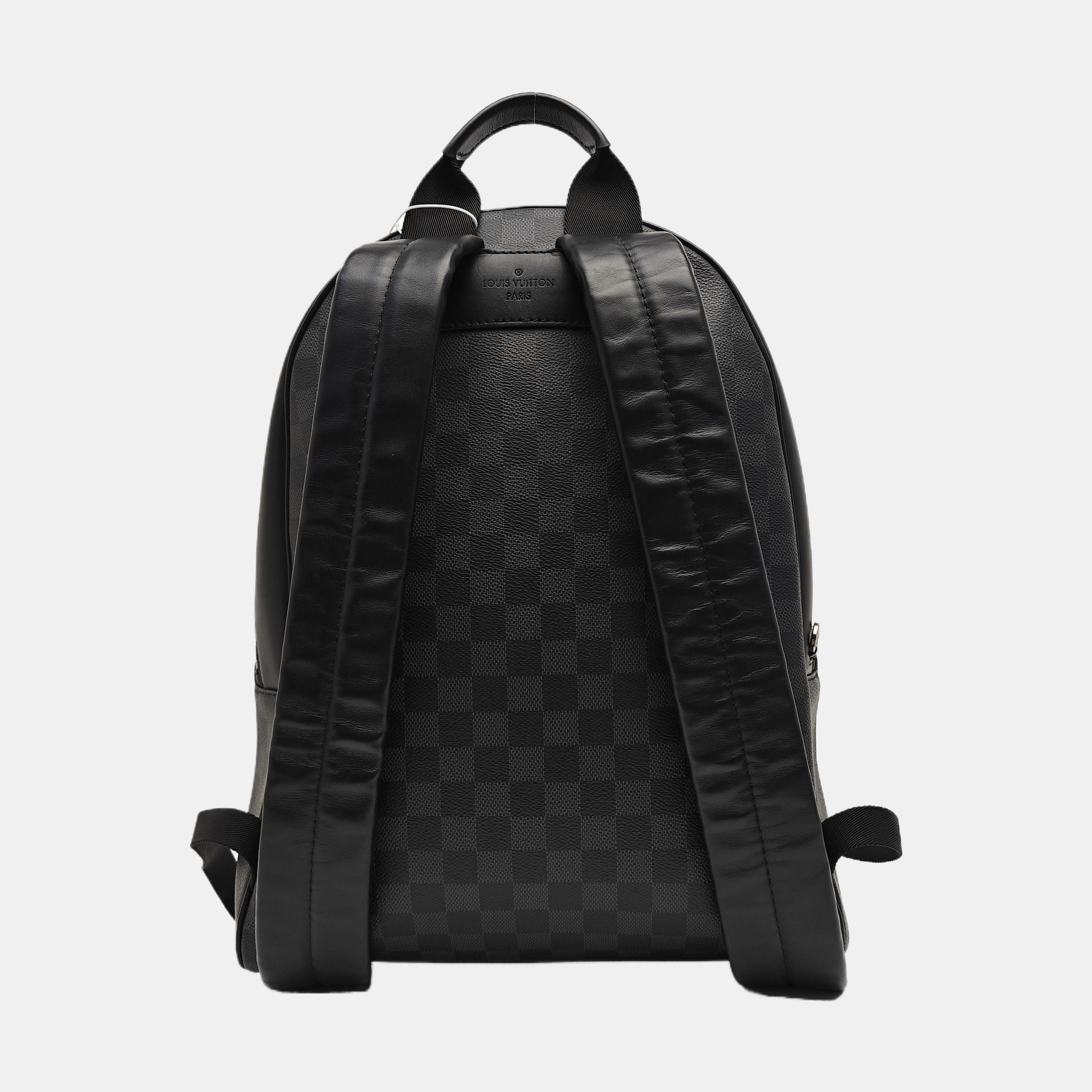 JOSH Damier Graphite Coated Canvas Gray
