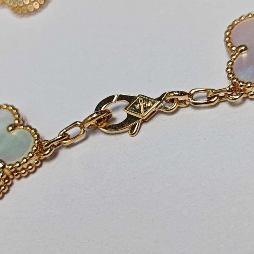 Vintage Alhambra 18k Gold Bracelet