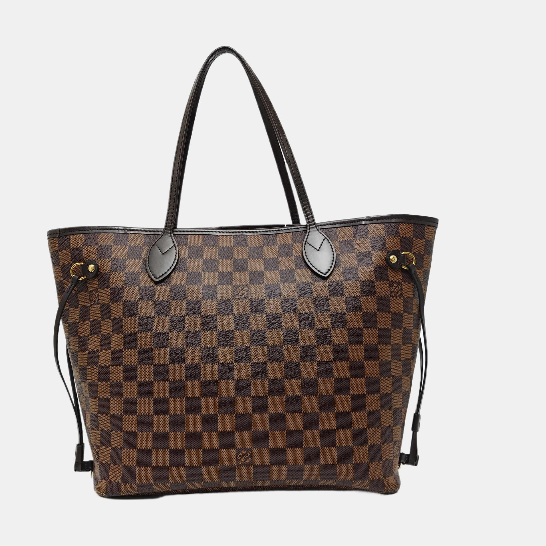 NEVERFULL MM Damier Ebene Coated Canvas Brown