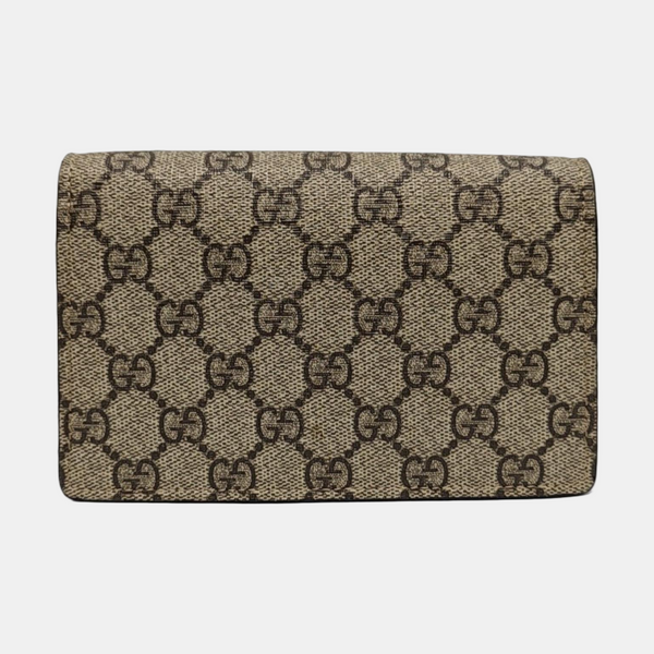 Dionysus Super Mini Monogram Coated Canvas Beige