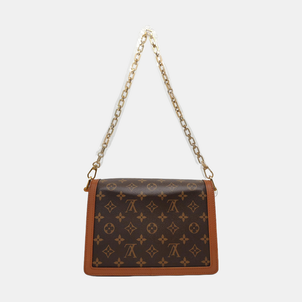 DAUPHINE MM Monogram Coated Canvas Brown