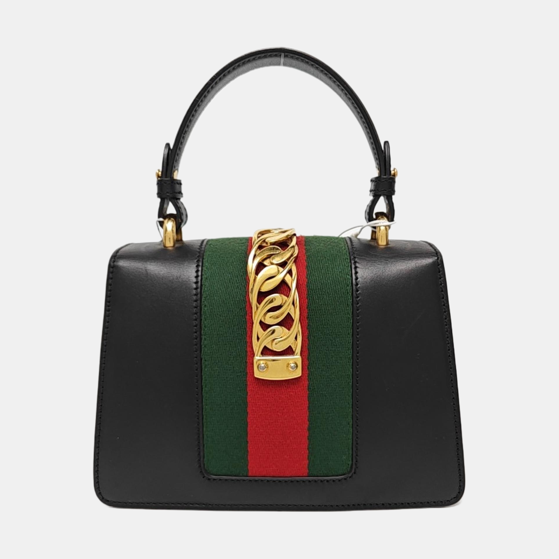 Sylvie Mini Calfskin Black