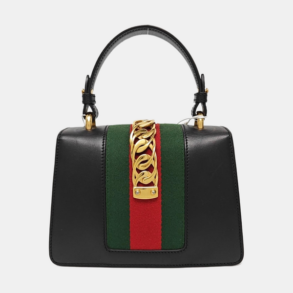 Sylvie Mini Calfskin Black