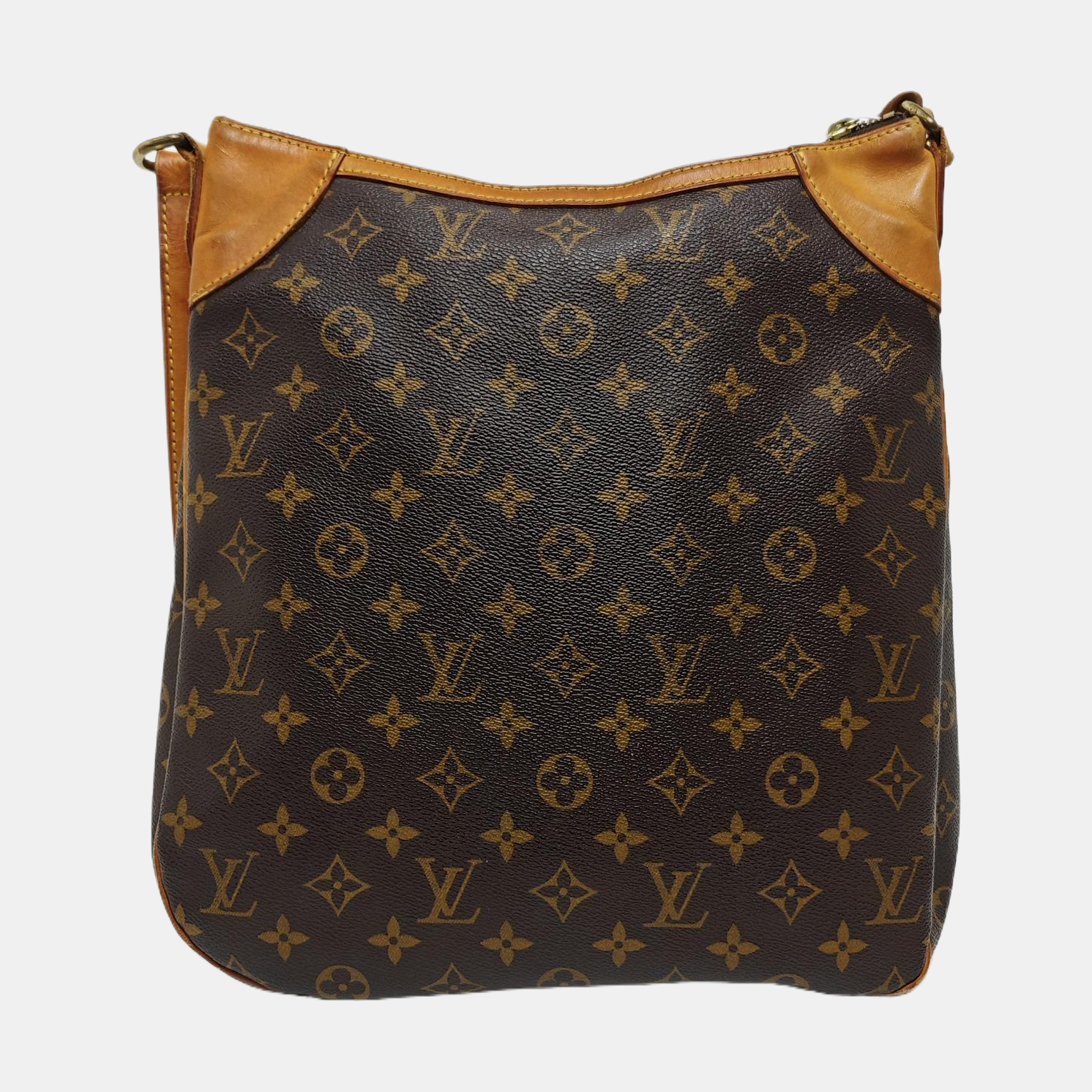 ODEON Monogram Coated Canvas Brown