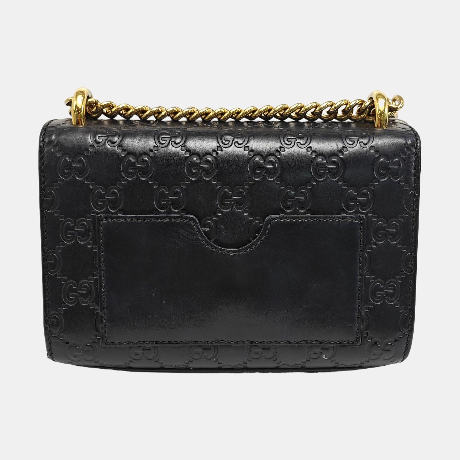 Padlock Small Monogram Calfskin Black