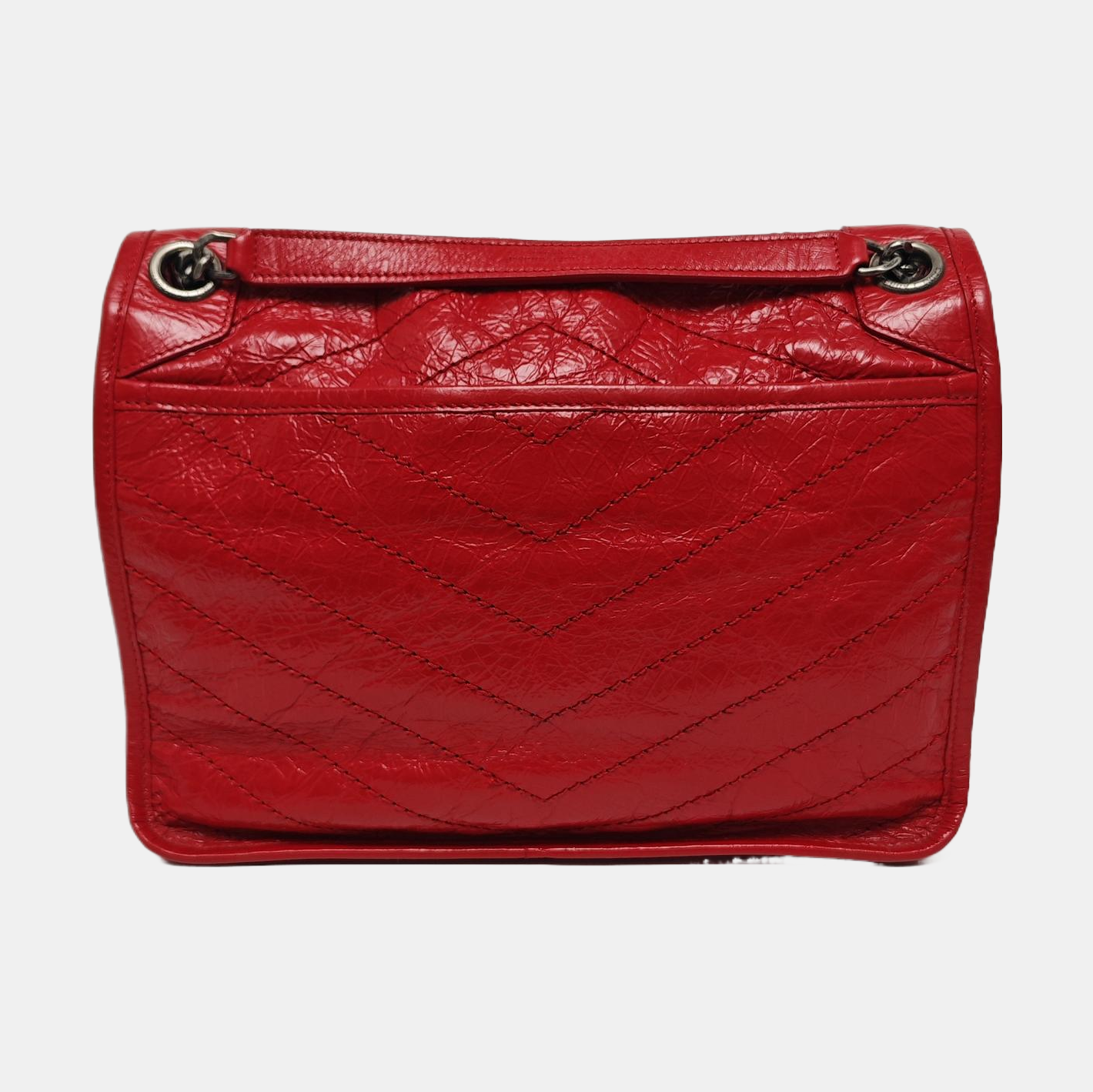 NIKI Medium Quilted Calfskin Red