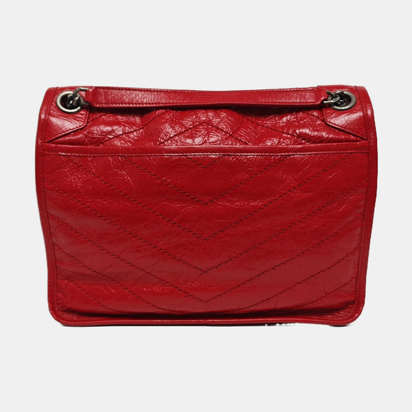 NIKI Medium Quilted Calfskin Red