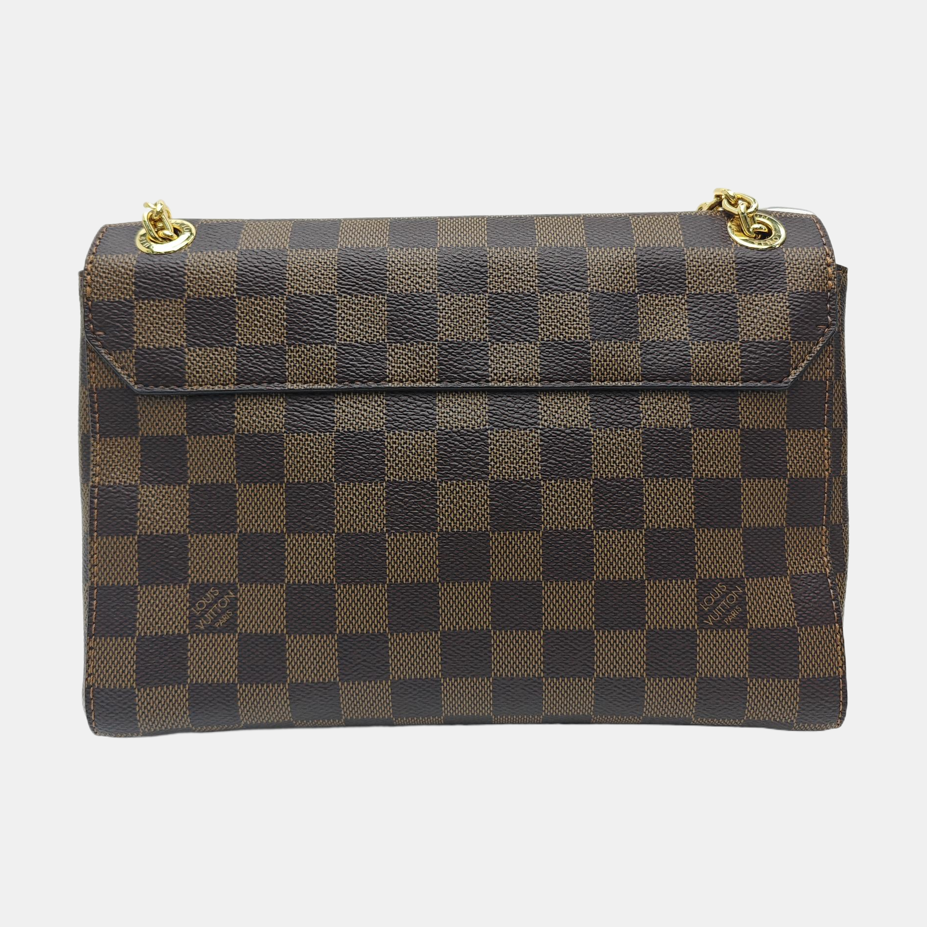 VAVIN PM Damier Ebene Coated Canvas Brown