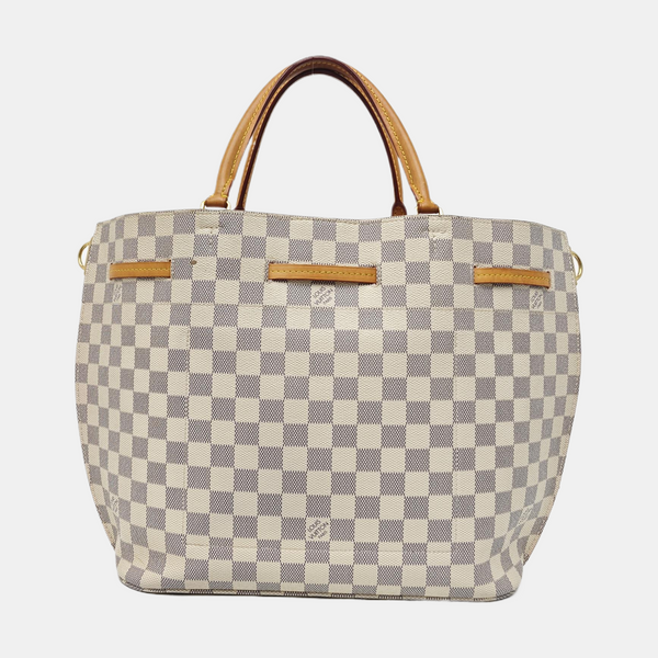 GIROLATA GM Damier Azur Coated Canvas White
