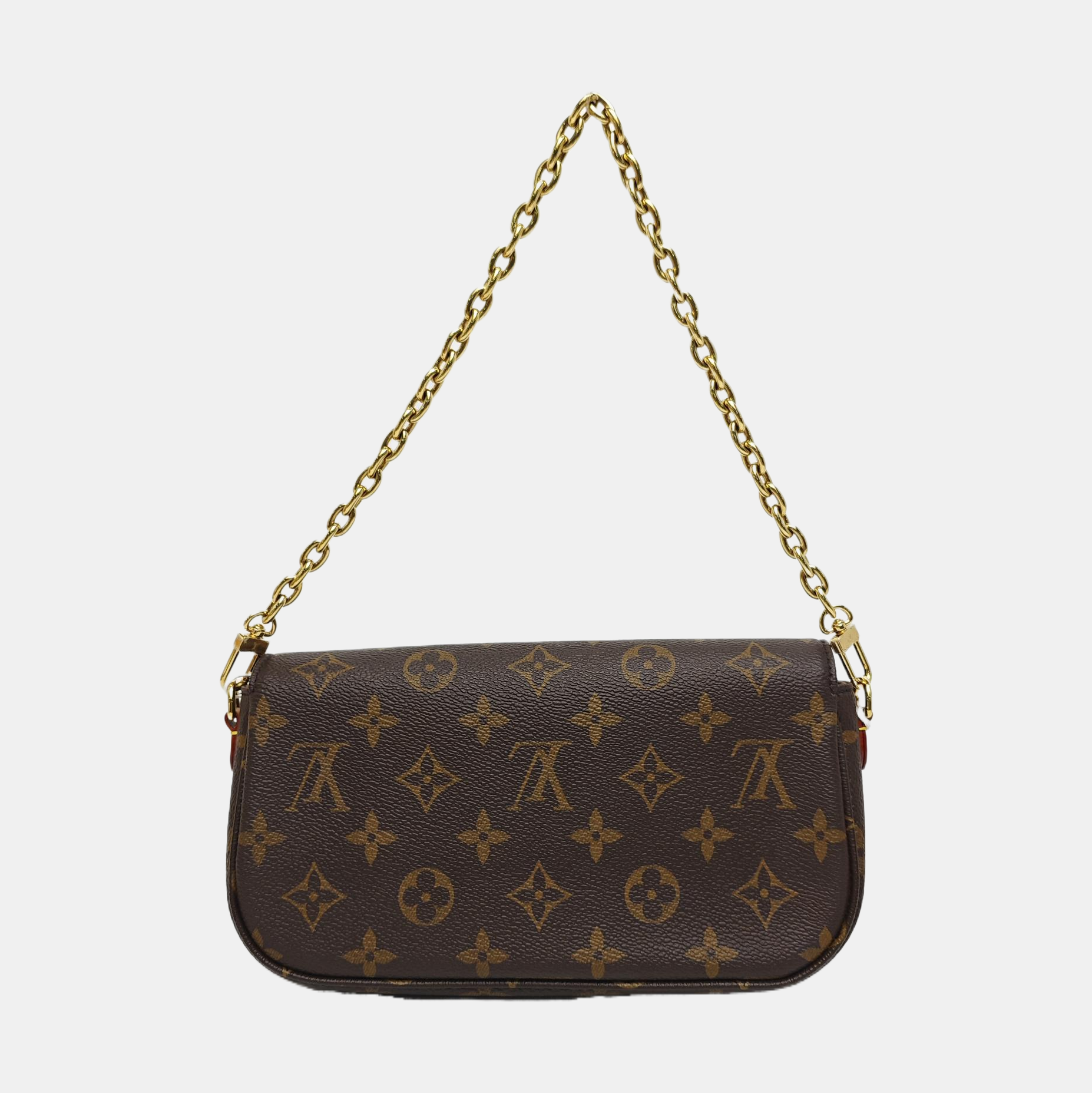 IVY Monogram Coated Canvas Brown