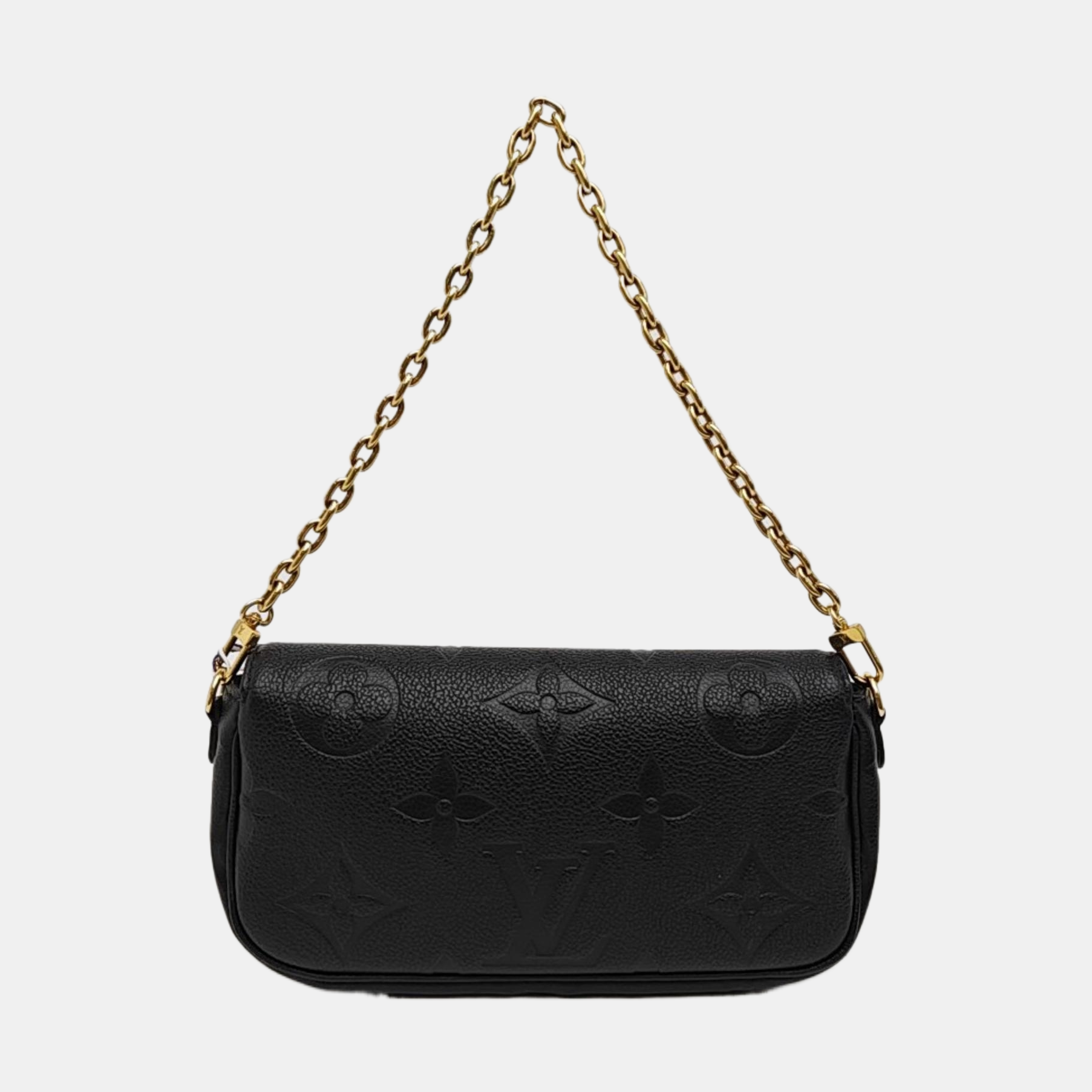 IVY Monogram Calfskin Black