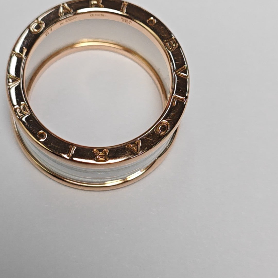 B.ZERO1 18k Rose Gold Ring EU 61