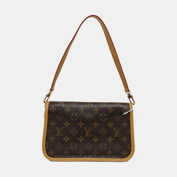 DIANE Monogram Coated Canvas Brown