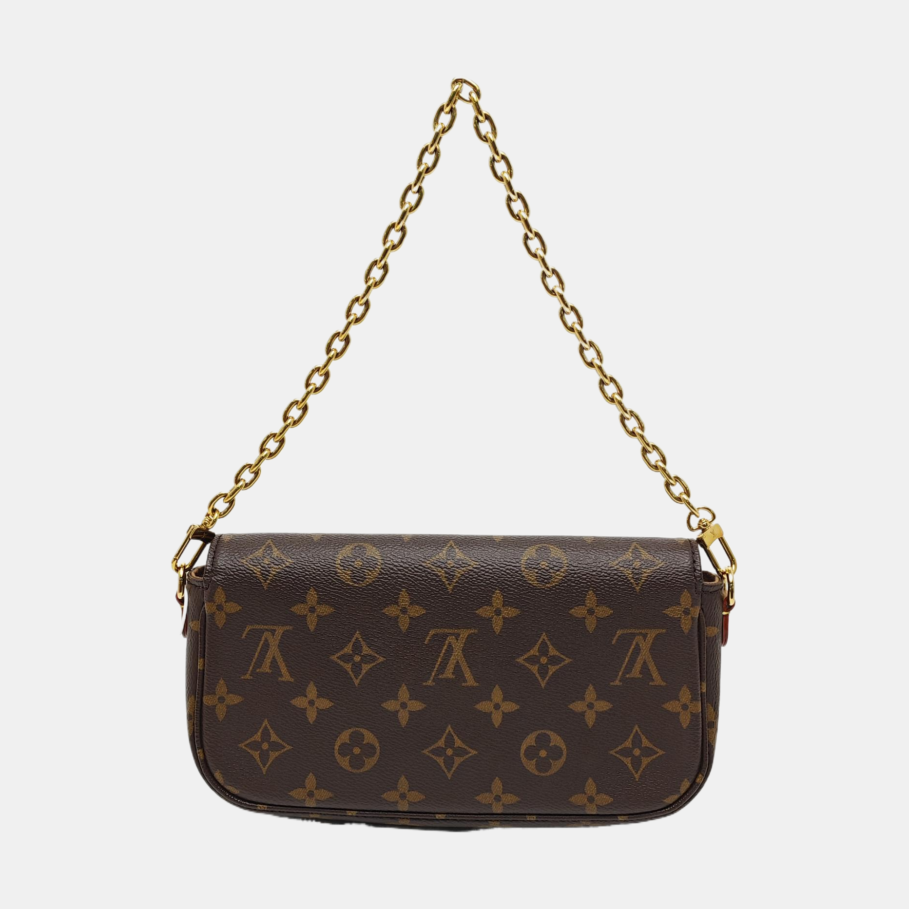 IVY Monogram Coated Canvas Brown