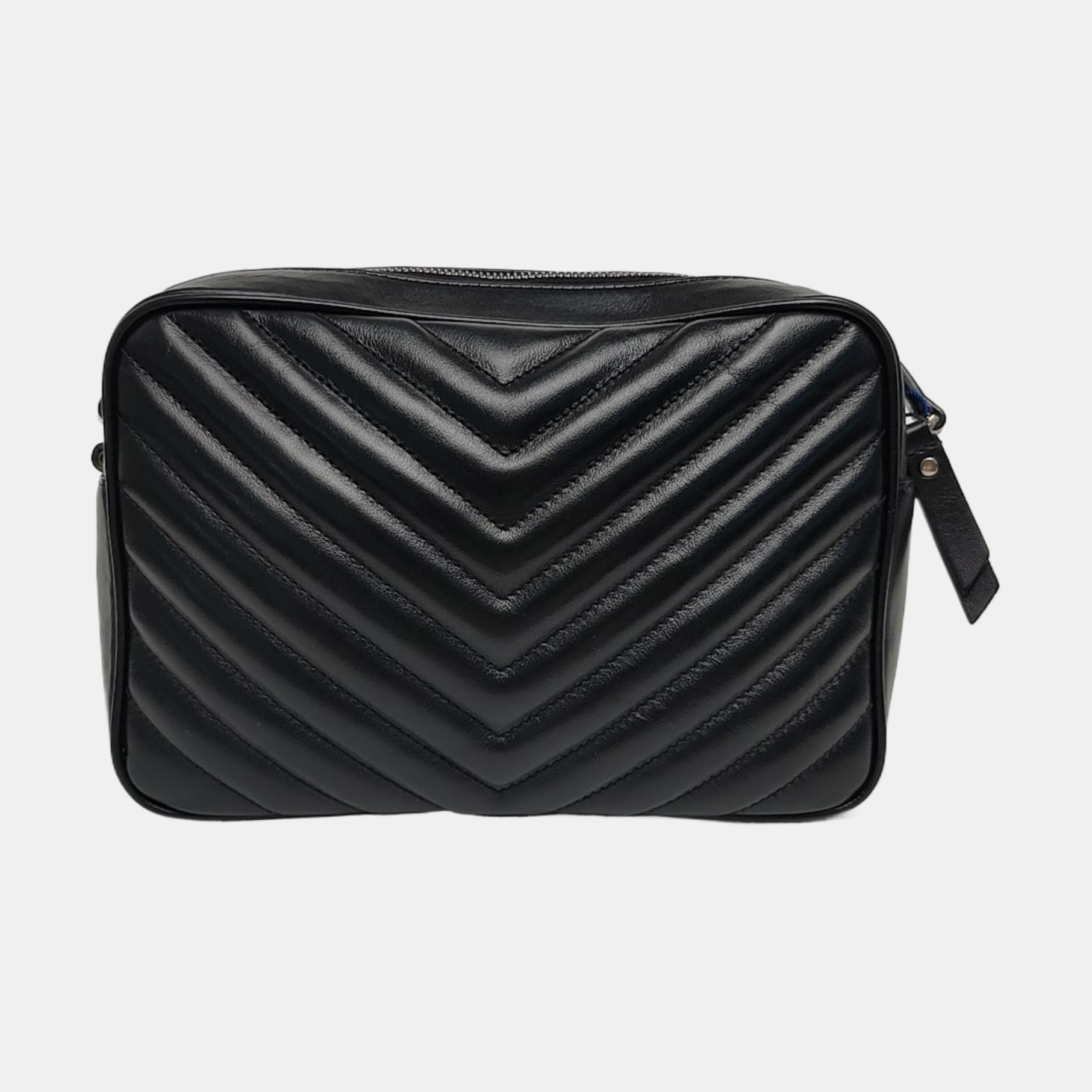 LOU Small Chevron Calfskin Black