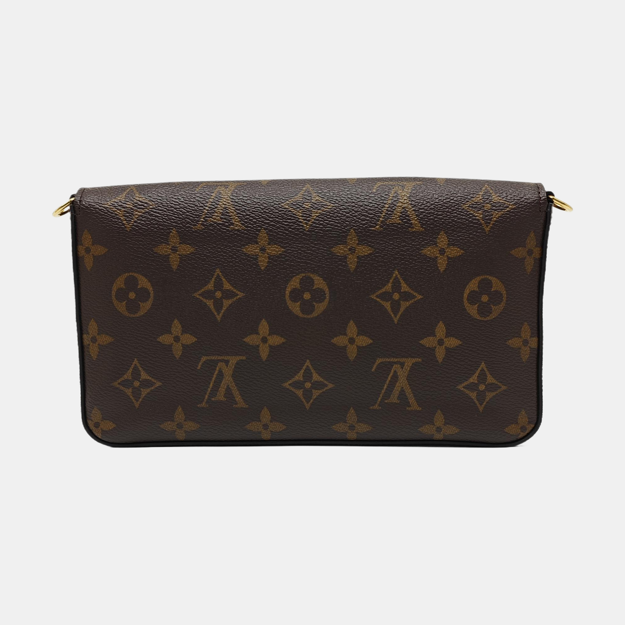 FÉLICIE Monogram Lona Revestida Marrón