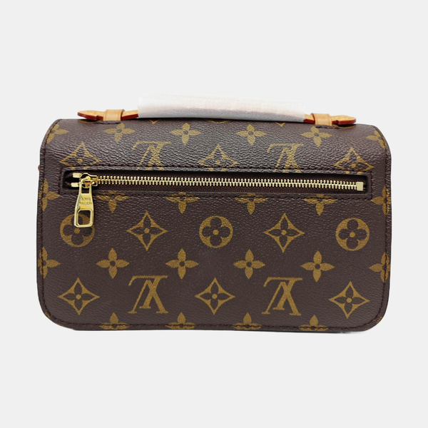 MÉTIS EAST WEST Monogram Coated Canvas Brown
