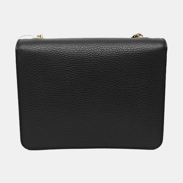 Interlocking G Small Calfskin Black