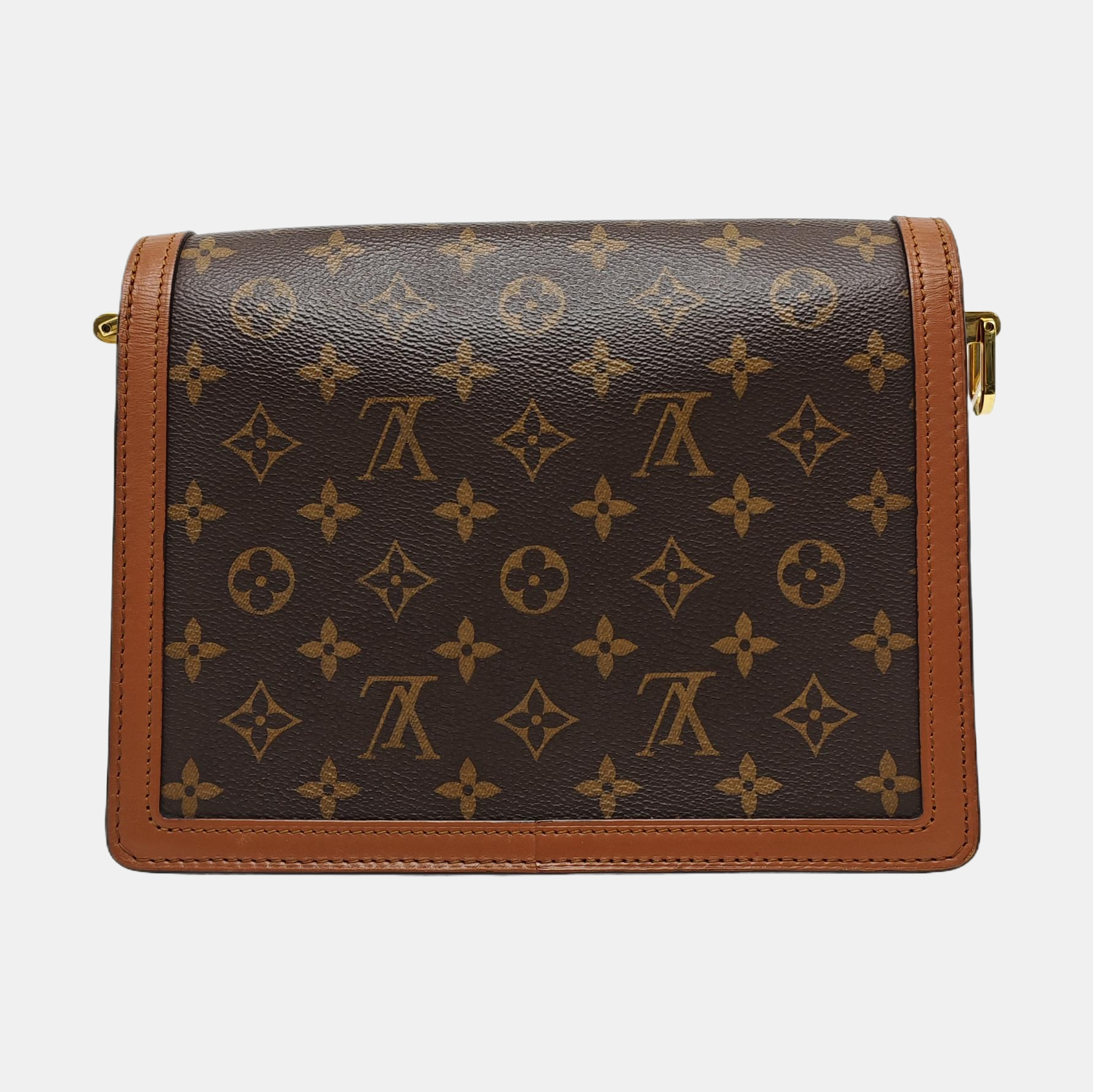 DAUPHINE MM Monogram Coated Canvas Brown