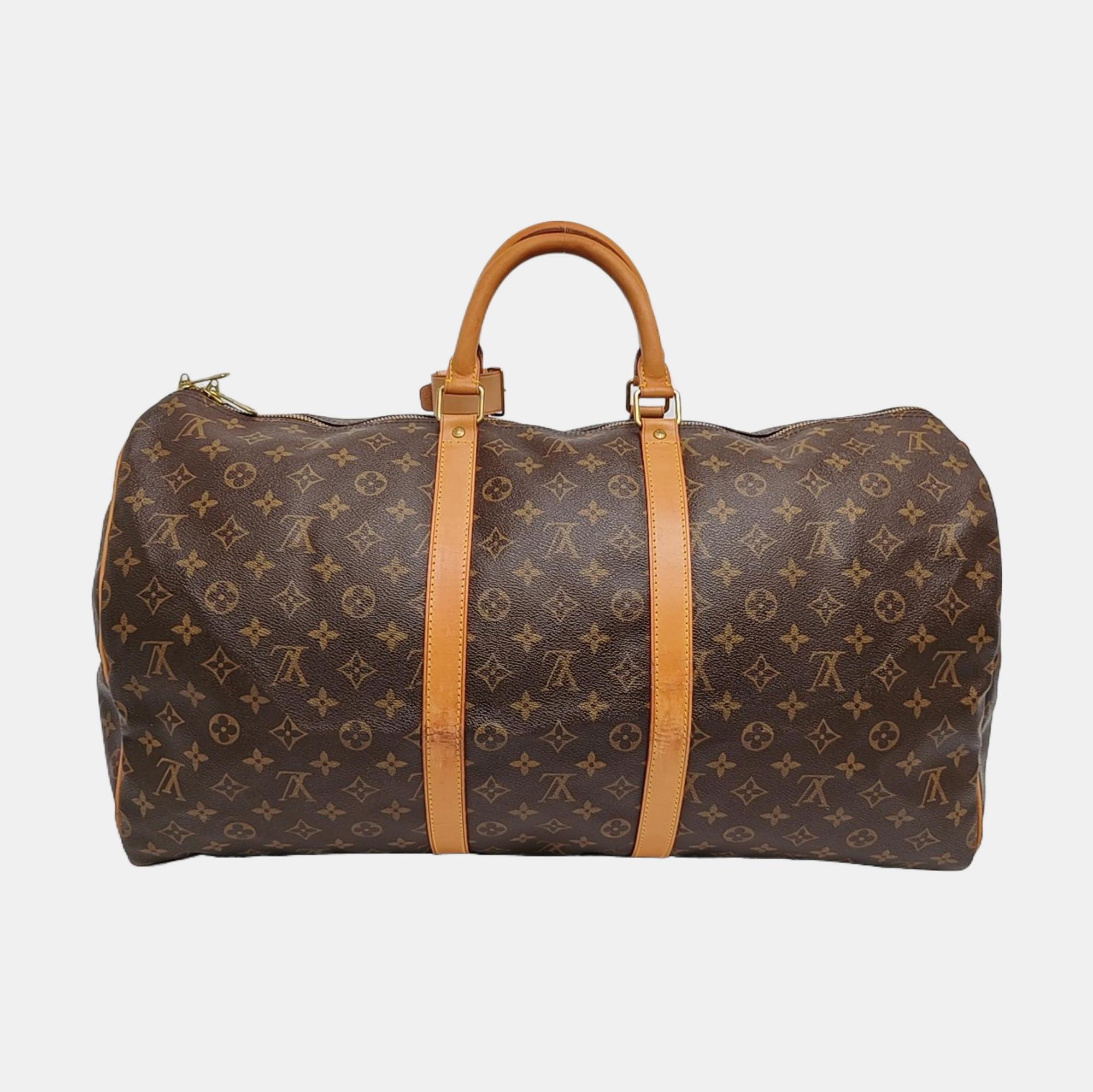 SAC SOUPLE Monogram Coated Canvas Brown