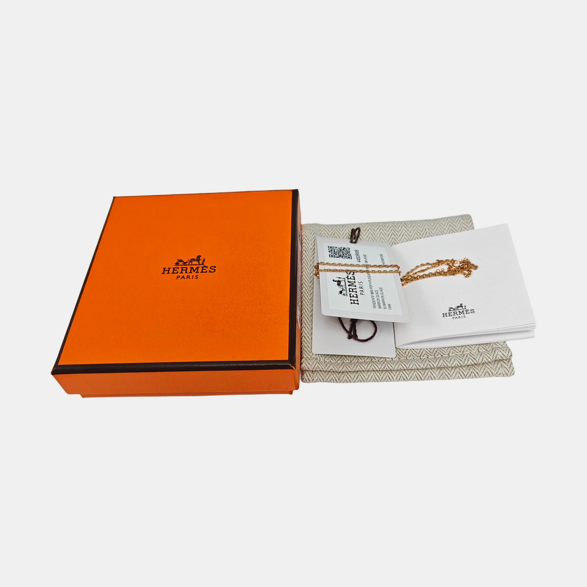 Pop H Metal Rose Gold Necklace