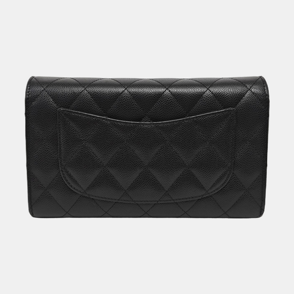 Quilted Grained Calfskin Black