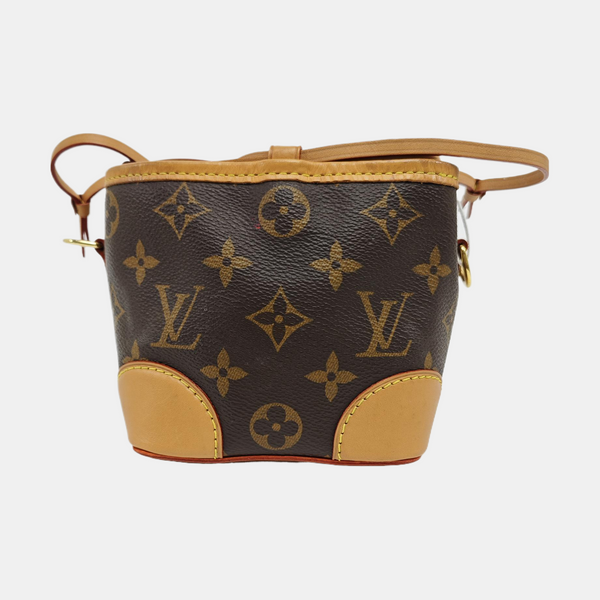 NOÉ Mini Monogram Coated Canvas Brown