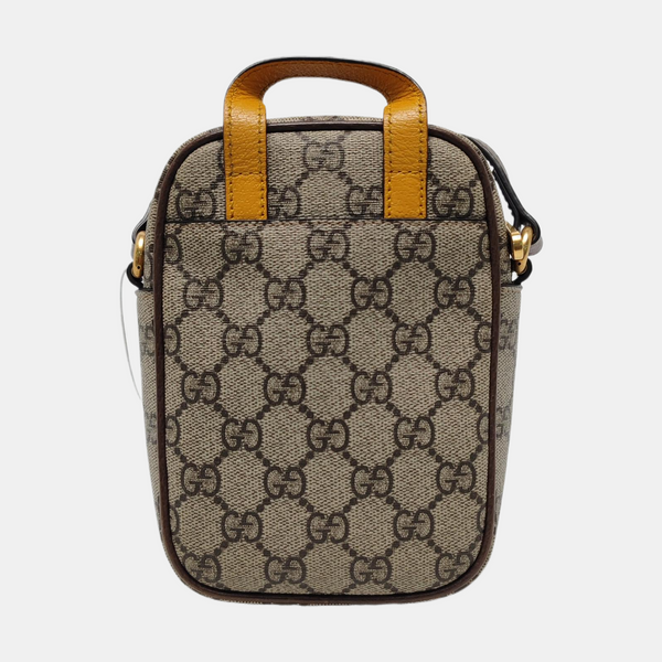 Neo Vintage Mini Monogram Coated Canvas Brown