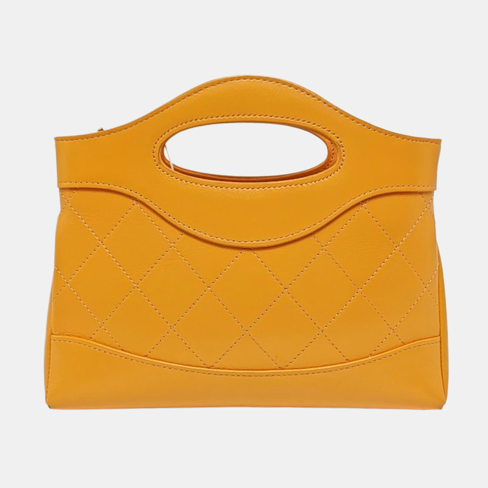 CHANEL 31 Nano Quilted Calfskin Yellow