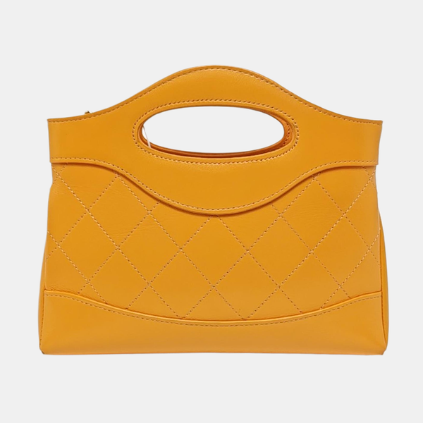 CHANEL 31 Nano Quilted Calfskin Yellow