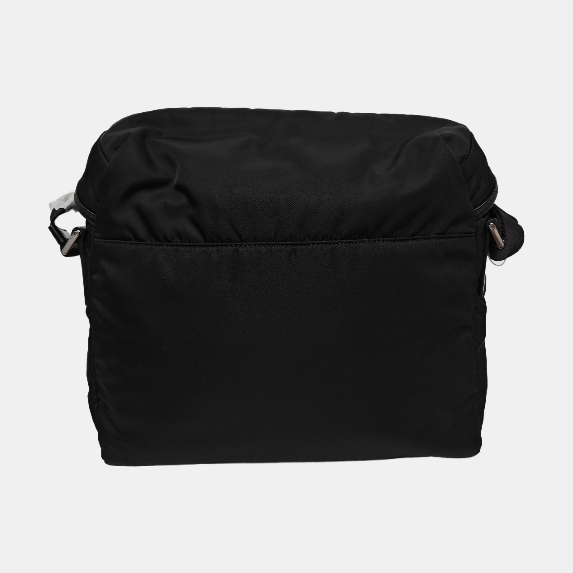 Nylon Shoulder Bag Black