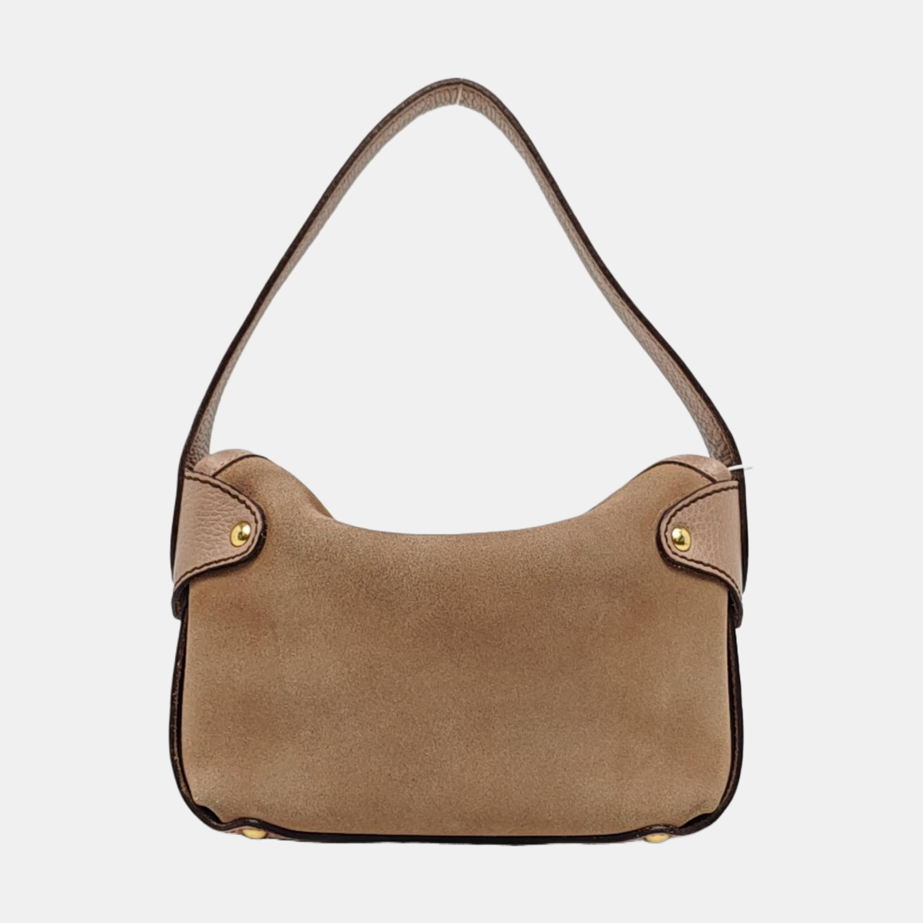 Suede Top Handle Bag Pink
