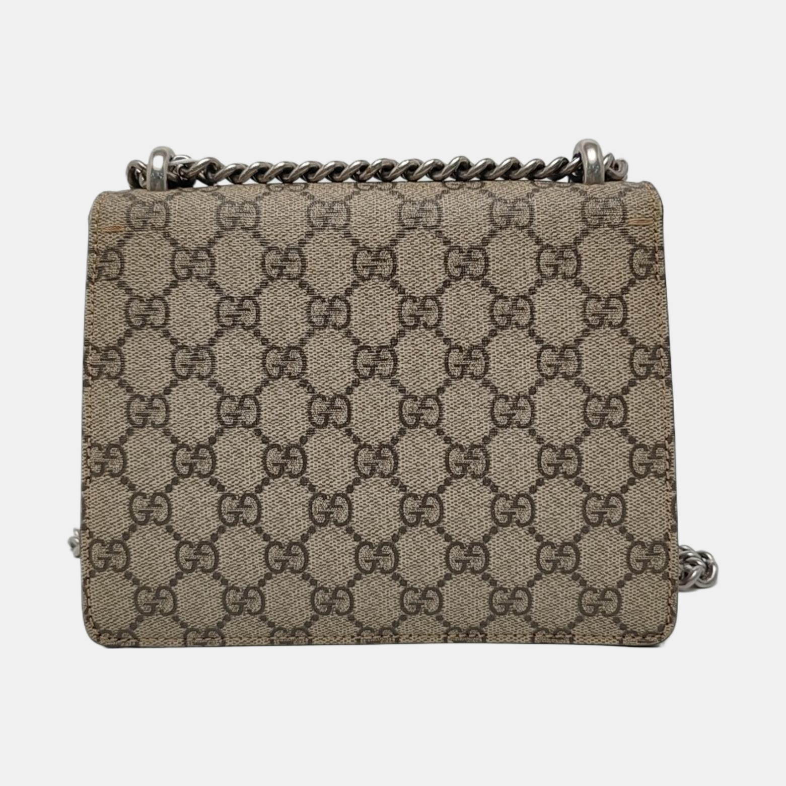 Dionysus Mini Monogram Coated Canvas Beige