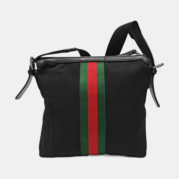 Fabric Crossbody Bag Black