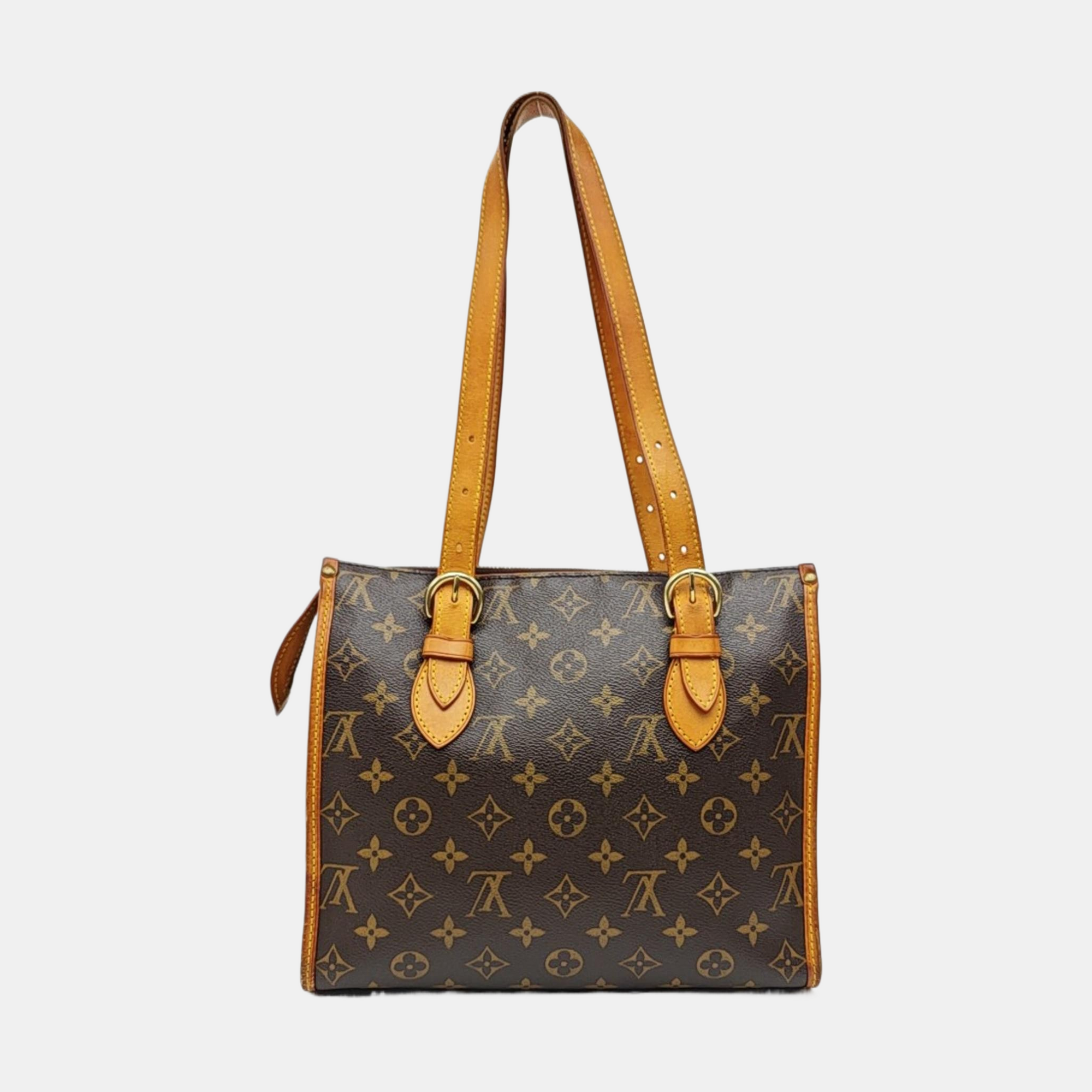 POPINCOURT Monogram Coated Canvas Brown