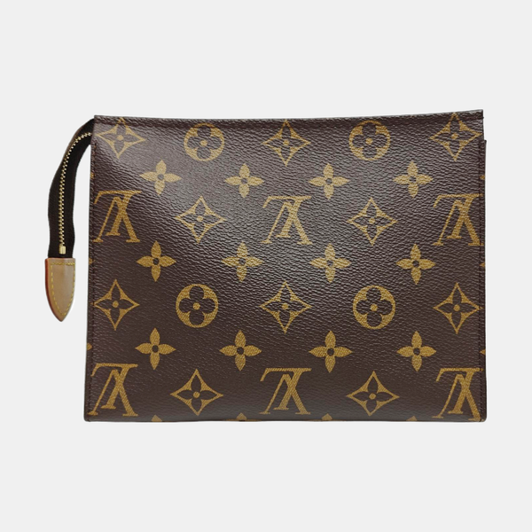 TOILET POCKET 19 Monogram Coated Canvas Brown