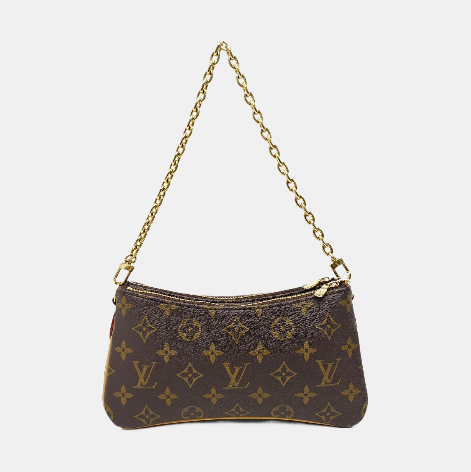 LIV POCHETTE Monogram Coated Canvas Brown